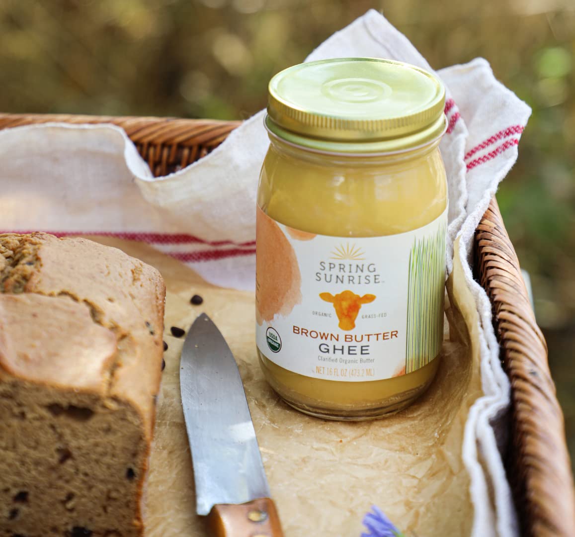 Spring Sunrise Brown Ghee melted into golden brown butter texture