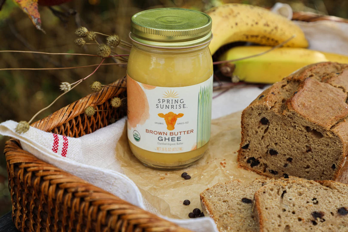 Spring Sunrise Brown Ghee bottle emits nutty aroma in kitchen
