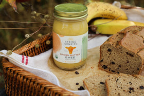 Spring Sunrise Brown Ghee bottle emits nutty aroma in kitchen