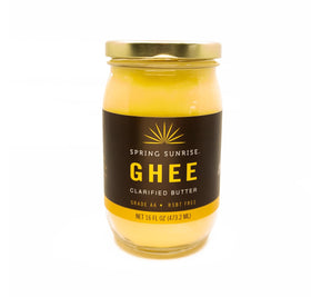 Spring Sunrise Classic Ghee jar showcasing pure clarified butter for everyday cooking.