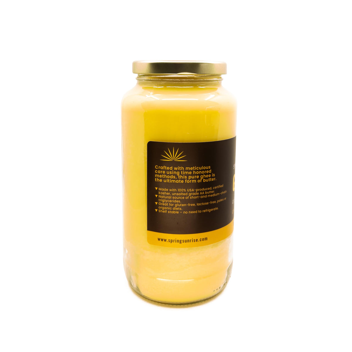Spring Sunrise Ghee high smoke point supports sautéing and frying without burning.