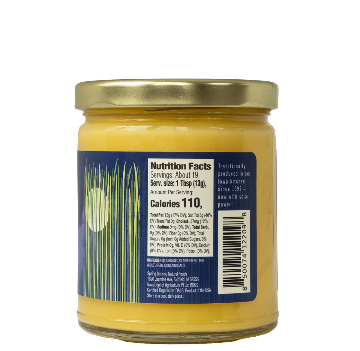Spring Sunrise ghee jar pour, high smoke point supports searing and sautéing