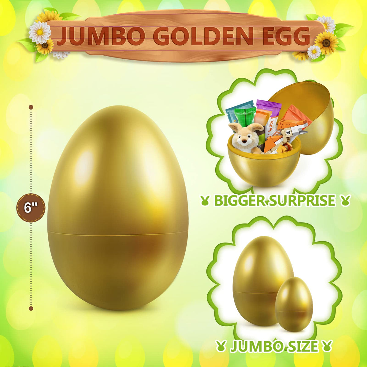 SpringFlower fillable Easter egg bulk pack ideal for party favors and surprises.