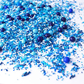 Sprinkle Pop Blue Ombre sprinkles upgrade ice cream with subtle crunch and color.
