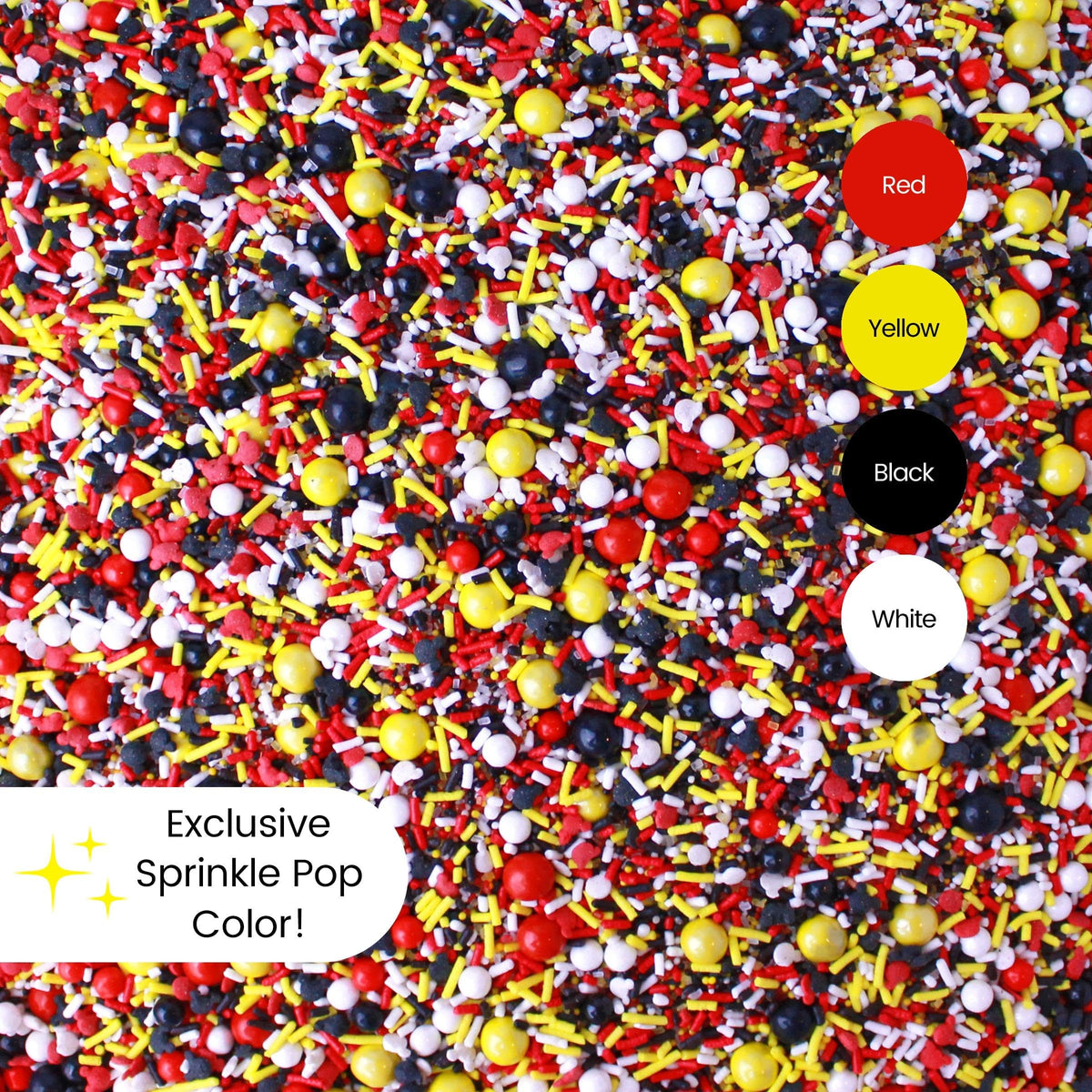 Sprinkle Pop Mickey Confetti Sprinkles bring vibrant color and texture to treats