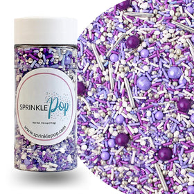 Sprinkle Pop Perfectly Purple bottle front shows vibrant purple hues for cake accents.