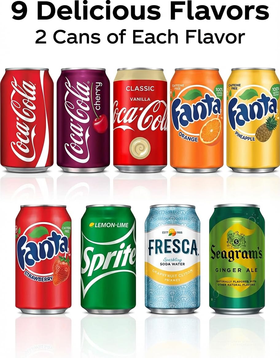 Sprite can refresh in the variety pack for bright, citrusy sips.