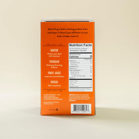 Spritz King ingredients closeup highlights clean formula.