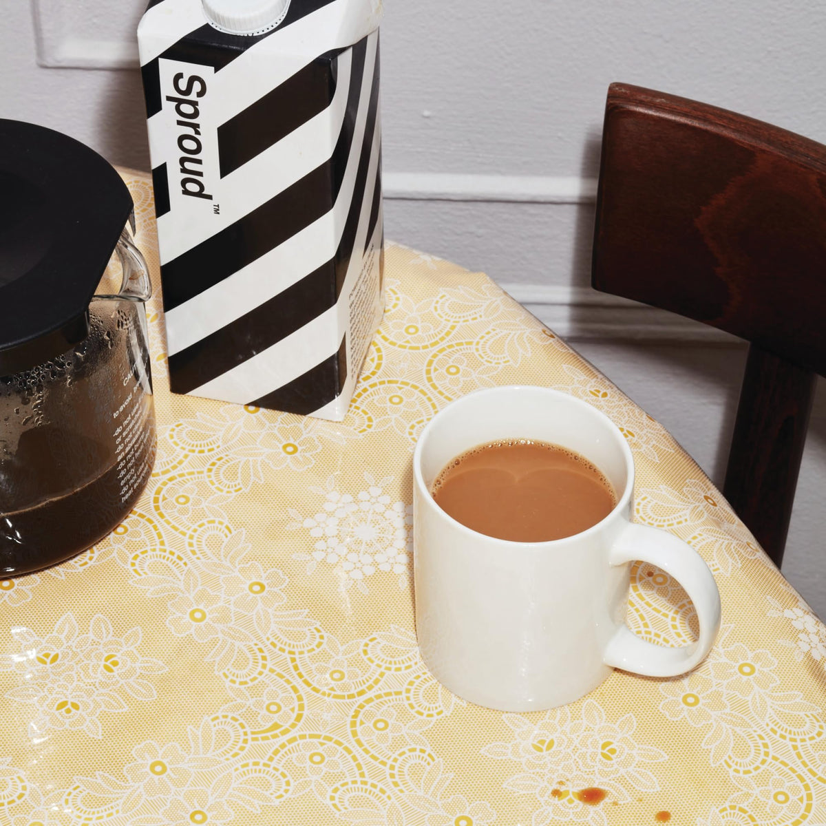 SPROUD Latte art with foam for a creamy, dairy-free finish