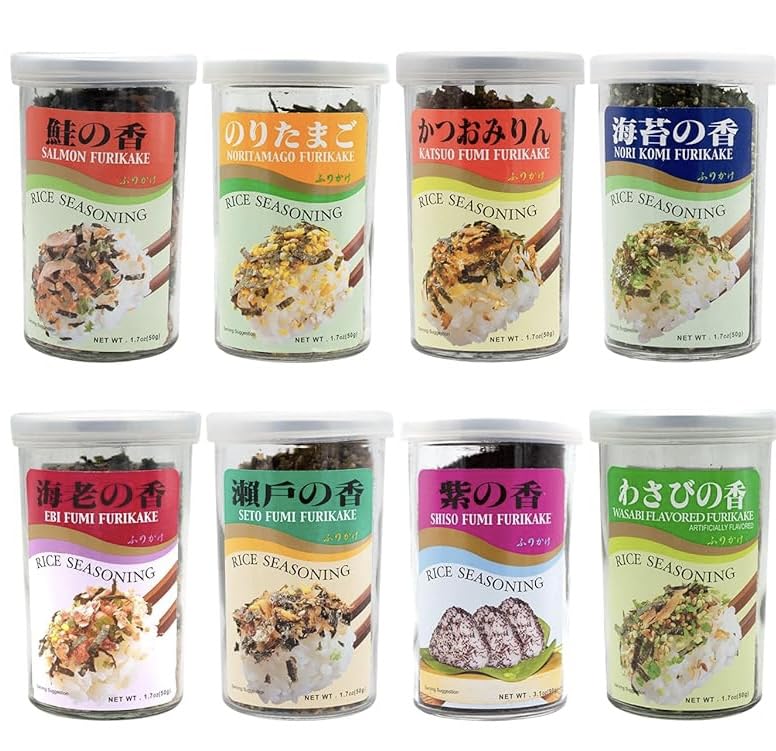 Sprout Talk Furikake box front view showing packaging and spoon