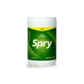 Spry Fresh Spearmint Gum container demonstrates portable freshness.