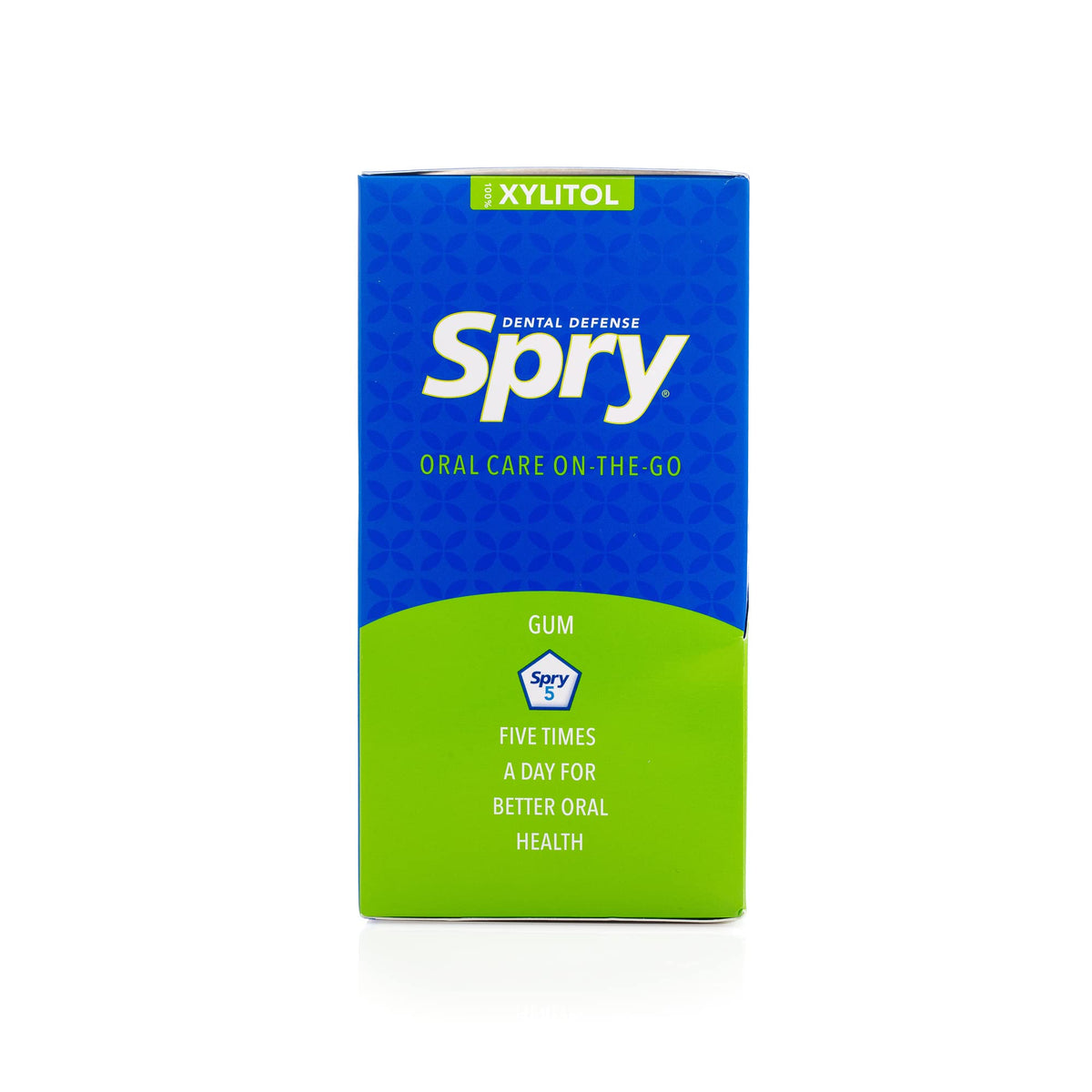 Spry Peppermint Xylitol Gum pack with crisp peppermint flavor