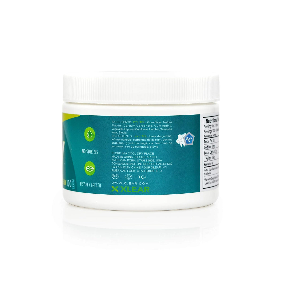 Spry sugar-free and aspartame-free gum suitable for sugar-conscious routines