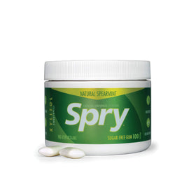 Spry sugar-free gum with spearmint flavor for a light, refreshing boost.