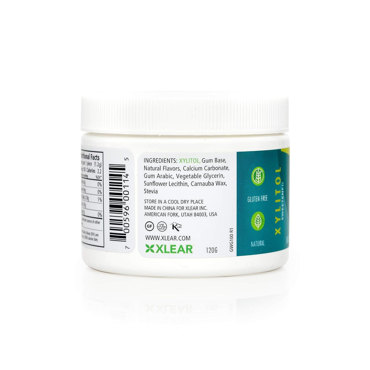 Spry wintergreen gum container illustrating travel-friendly packaging