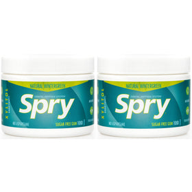 Spry wintergreen chewing gum packaging shown for on-the-go freshness
