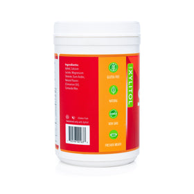 Label close-up of Spry Xylitol Cinnamon Mints highlighting sugar-free xylitol