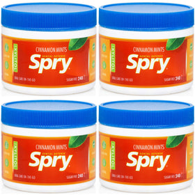 Spry xylitol cinnamon mints pack 240-count, sugar-free.
