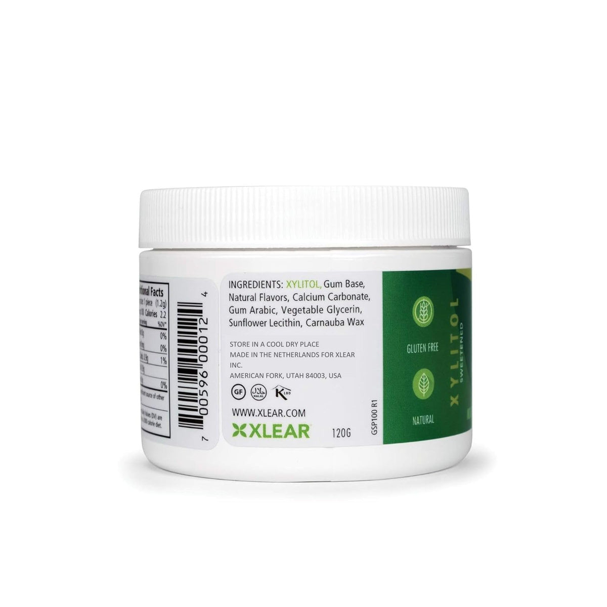 Spry xylitol gum features natural non-GMO ingredients and gluten-free formula.