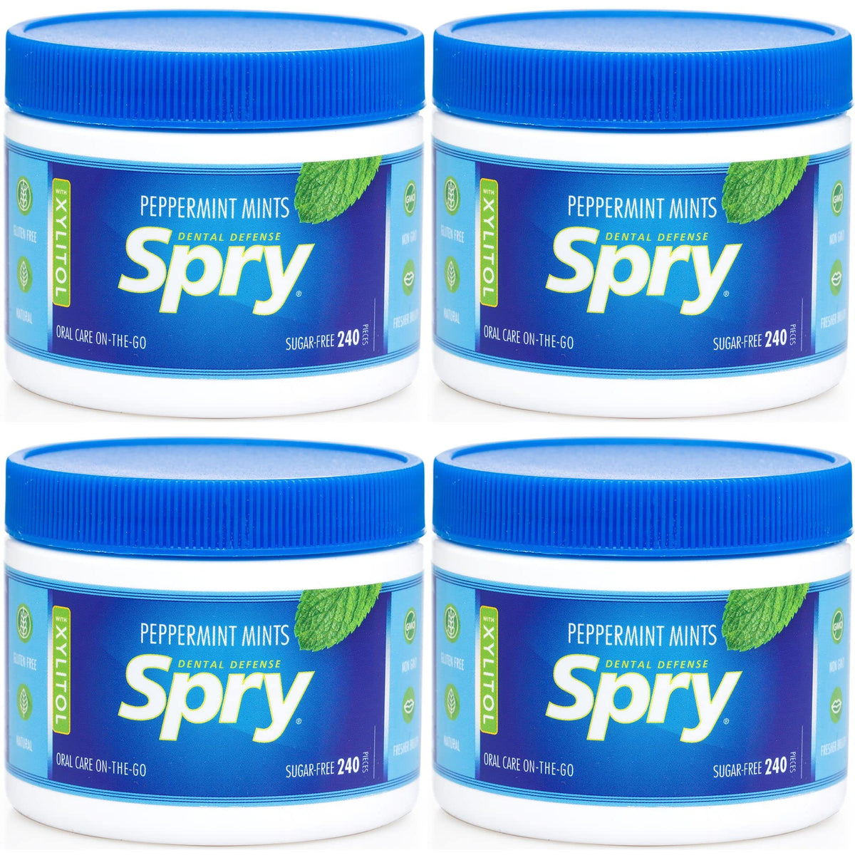 Spry Xylitol Peppermint Candy pack for on-the-go fresh breath