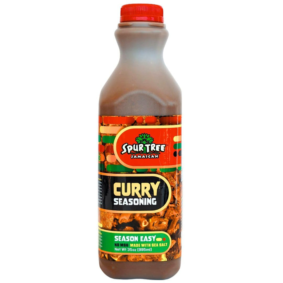 Spur Tree Jamaican Curry Seasoning bottle front for quick weeknight meals.