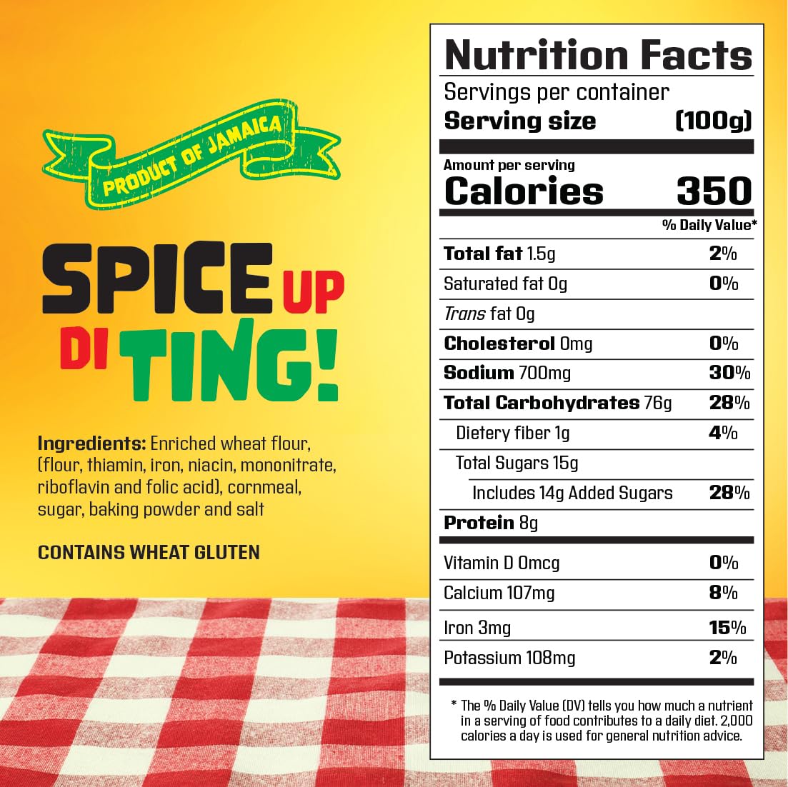 Ingredients close-up showcases visible spice flecks and vibrant seasonings.