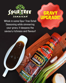 Spur Tree Oxtail Seasoning granules close-up, all-natural blend