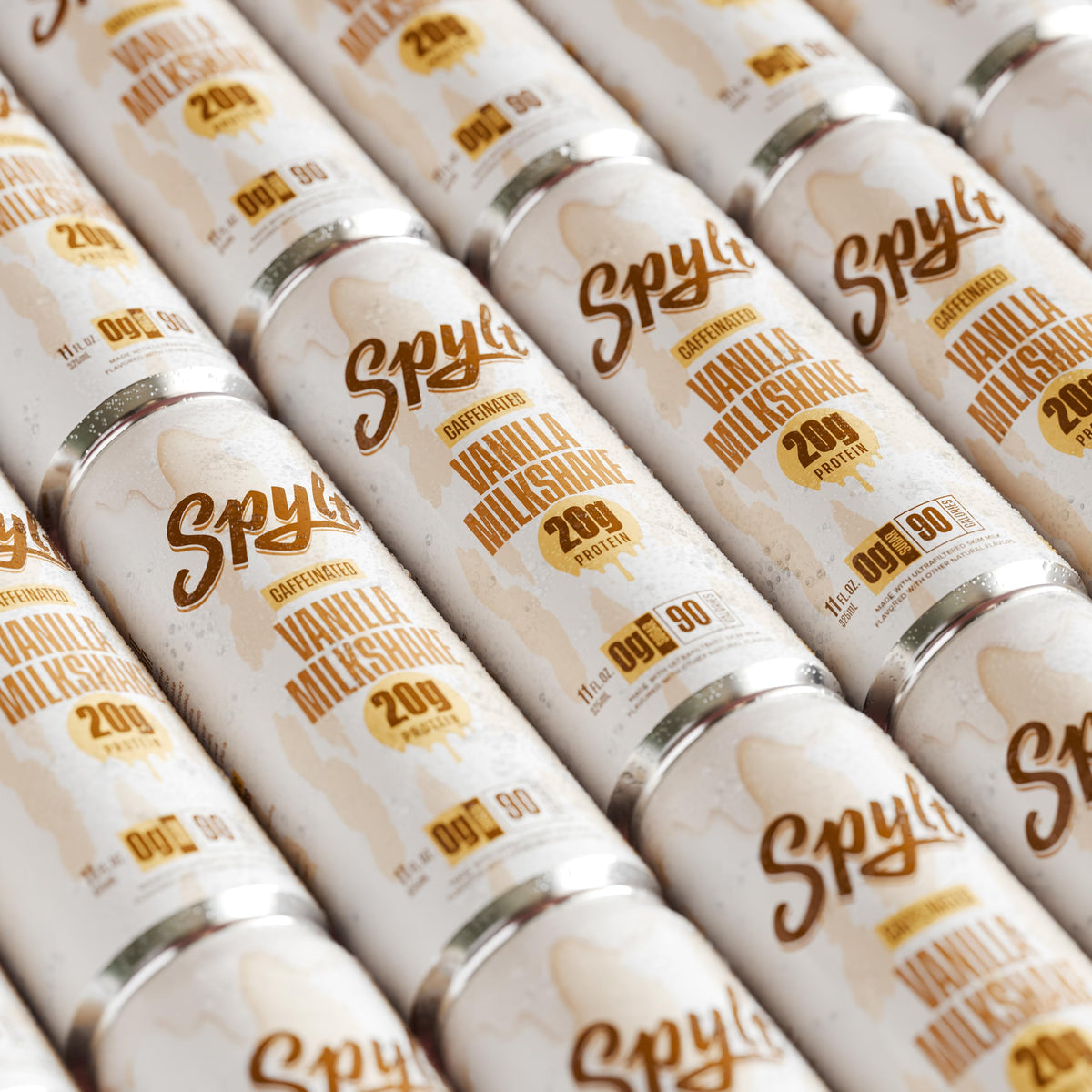 Shelf-stable Spylt vanilla milkshake, easy to store at room temperature