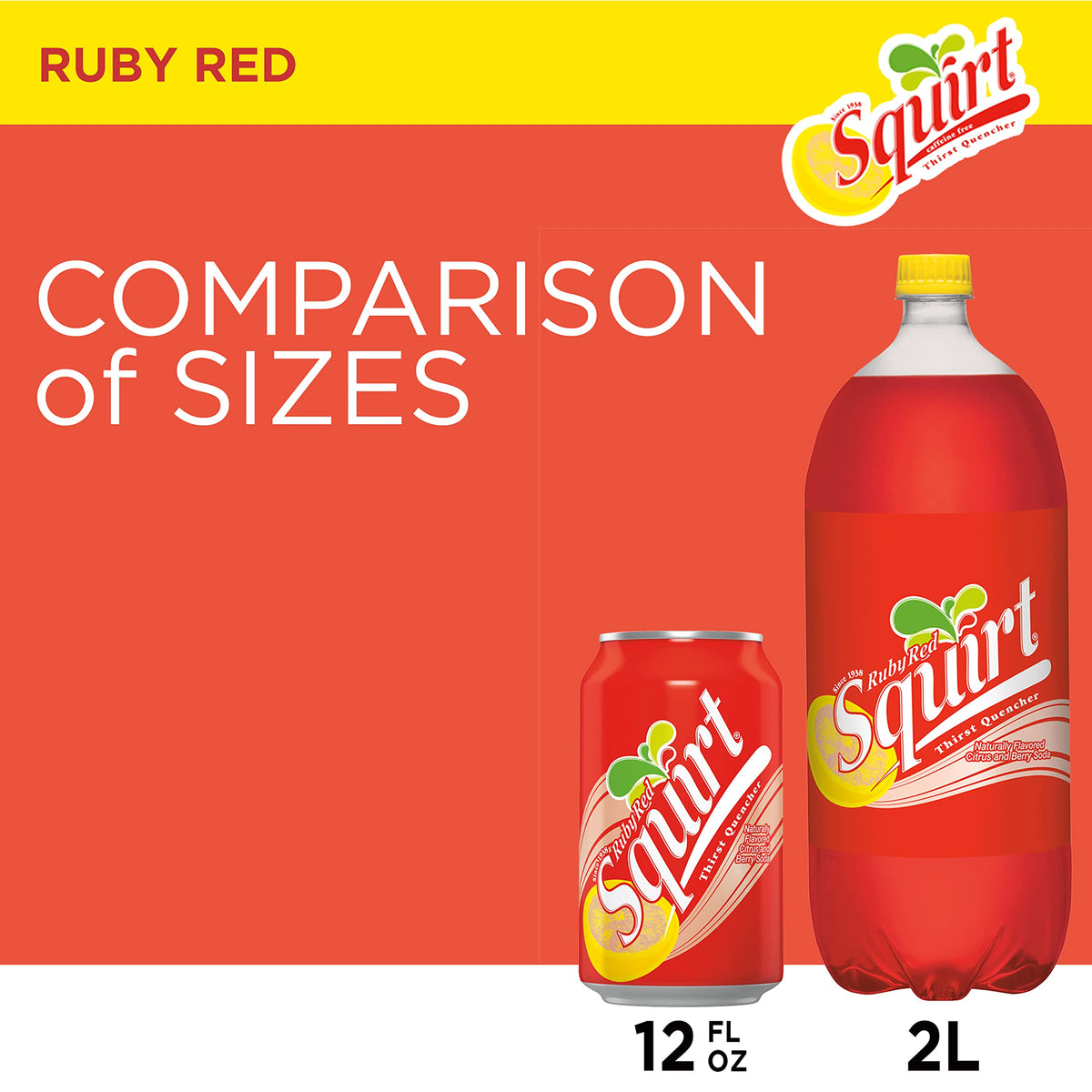 Squirt Ruby Red bubbles closeup showcases lively carbonation