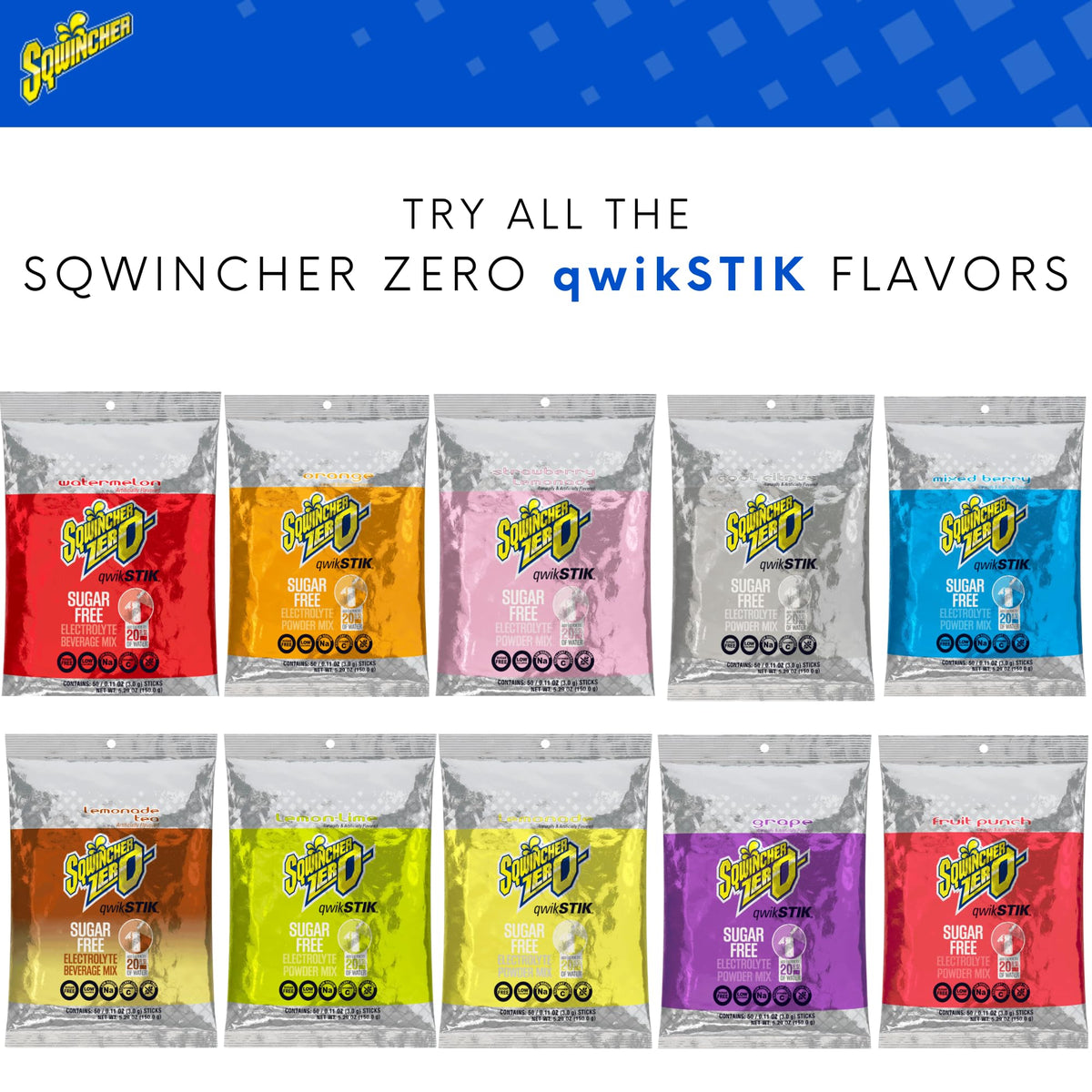 Sqwincher Qwik Stick vitamin C-rich formula supports daily wellness.