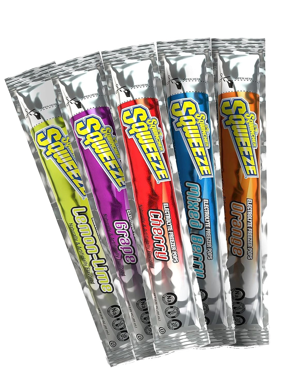 Sqwincher Sqweeze lemon lime freezer pop for refreshing on the go hydration