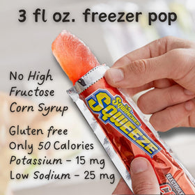 Sqwincher Sqweeze mixed berry freezer pop convenient hydration flavor