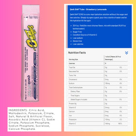 Refreshing electrolyte balance after activity with Sqwincher ZERO Qwik Stik.