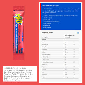 Sugar-free formulation highlighted on Sqwincher ZERO Qwik Stik packaging.