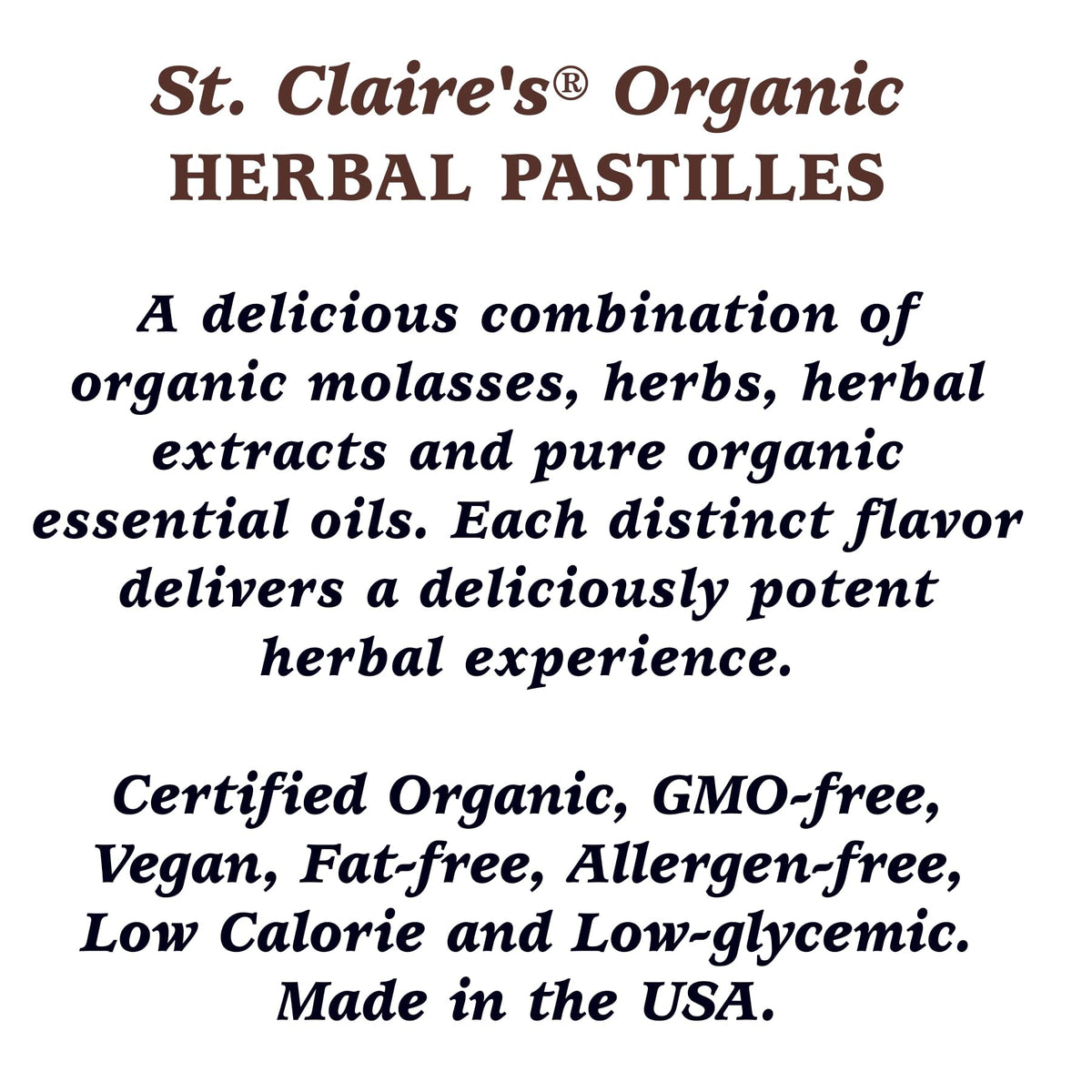St. Claire's Organics Ginger Pastilles bundle of three tins, convenient refillable packaging.