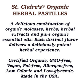St. Claire's Organics Ginger Pastilles bundle of three tins, convenient refillable packaging.