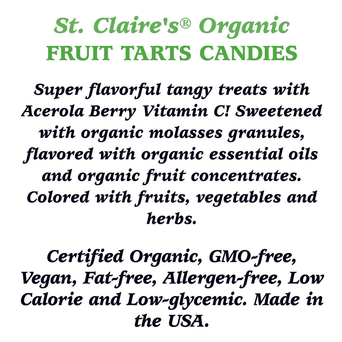 Close-up of texture in St. Claire's Organics Sour Lemon Tart candy highlighting natural flavor