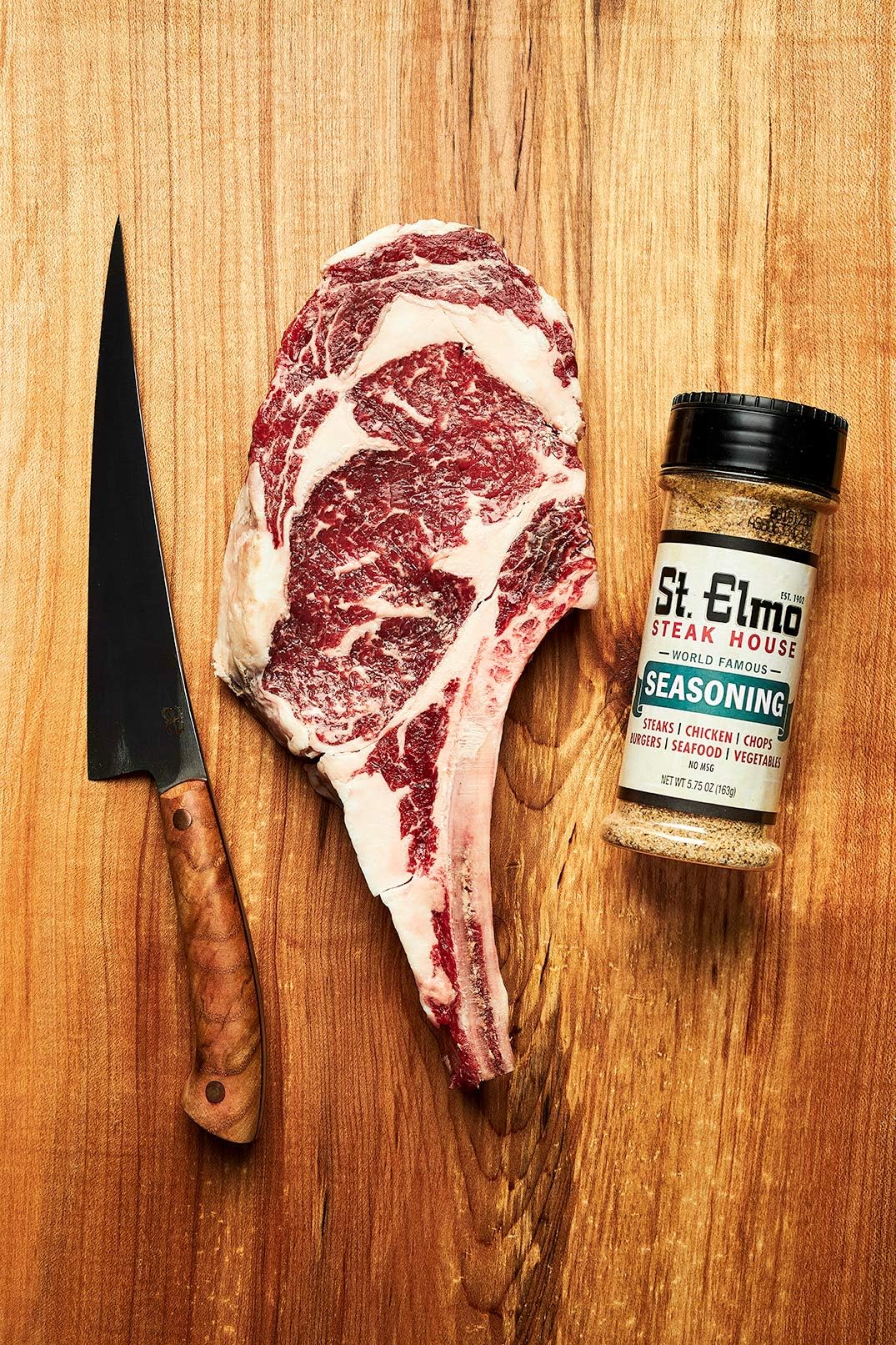 St. Elmo Blackened Seasoning bottle adds bold heat