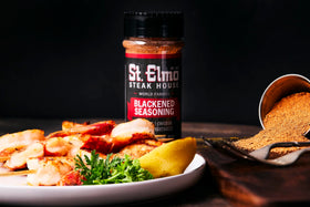 St. Elmo Seasoning packaging label visible