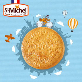 St Michel Caramel Grandes Galettes butter biscuits gift pack ready for gifting.