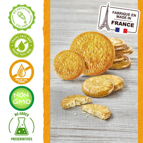 St Michel Grandes Galettes butter cookies sea salt biscuits close up ideal with tea
