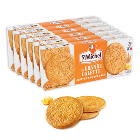 St Michel Grandes Galettes butter cookies sea salt boxes ready for sharing