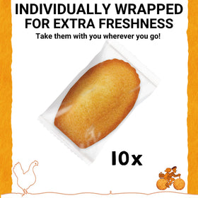 Golden, tender texture from cage-free eggs and quality ingredients.