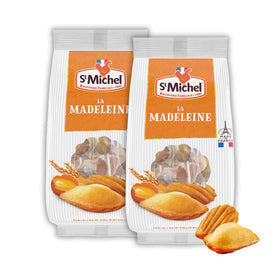 St Michel traditional madeleines two-pack 250g for easy sharing.