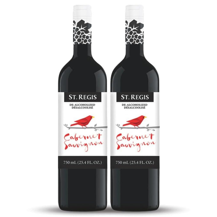 ST. REGIS Cabernet Sauvignon bottle pour showcases low calories and fruity-spicy flavor.