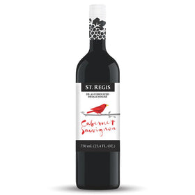 ST. REGIS Cabernet Sauvignon bottle side view showing elegant label and size