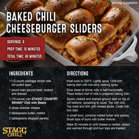 STAGG Chili with Beans as a simple dip base for party snacks.