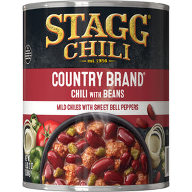 STAGG Country Chili with Beans front view highlighting ready-to-heat convenience