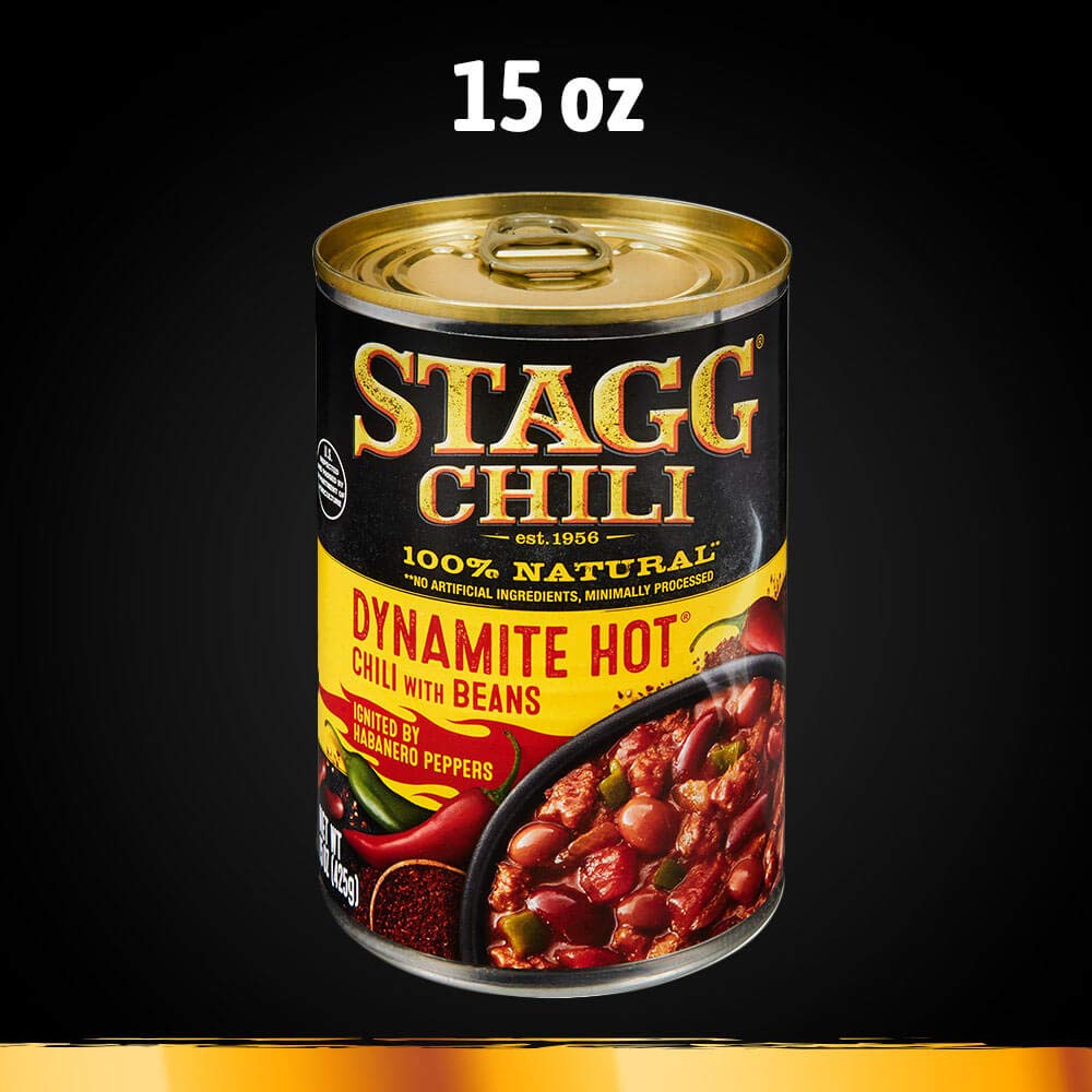 STAGG Dynamite Chili with Beans pantry pack keeps dinners convenient
