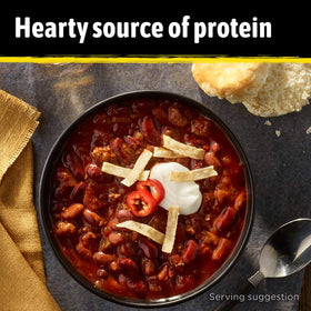 STAGG Dynamite Chili with Beans at a tailgate party ready to share
